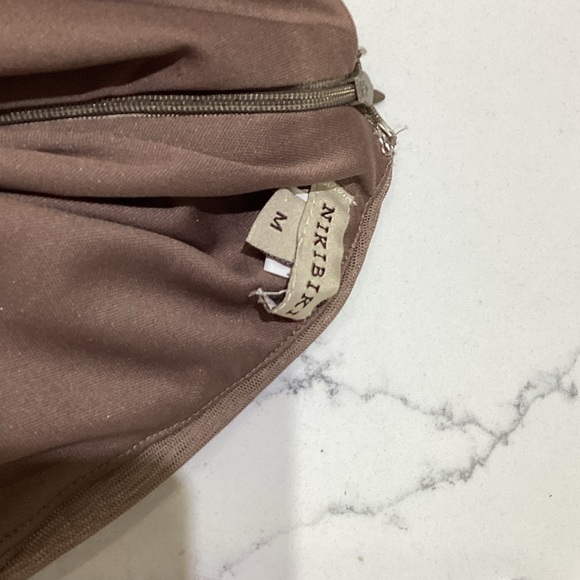 Nikibiki Brown Pencil Skirt with Black Detail - Picture 2 of 2